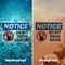 Signmission Do Not Drink Water Sign With Symbol, 5 in W x Rectangle, Vinyl Decal OS-2PACK-NS-D-35-L-11152 - alternate 6